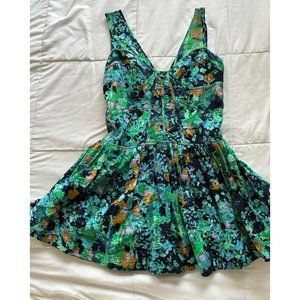 Anthropologie Green Mini Dress - Playful Elegance for Stylish Moments